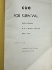 1955 Cue For Survival Operation Cue A e c Nevada Test Nuclear Atomic Bomb Yucca
