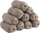 10 Pack  Knit Picks Mighty Stitch Worsted Yarn  Skeins Acrylic Wool Chocolate