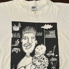 Vintage Big Head Designs 1990 T-shirt Dad Single Stitch White Rare Large Art