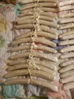 Huge Lot Of 30 Vintage Padded Silk Satin Boudoir Lingerie Clothes Hangers