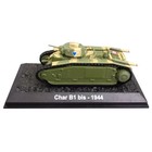 1 72 Diecast Alloy Wwii France Army Char B1 Bis Fighting Tank Model Display