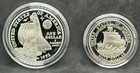 1992 Proof Set Columbus Commemorative 90  Silver Dollar  Clad Half  Box   Coa 