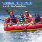 4-6k 60ft Boat Tow Rope For Tubing  Fits 1-4 Person Towable Blue   Black 4k