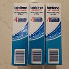 Biotene Dry Mouth Moisturizing Spray Alcohol Free Breath Freshener X3 Exp 2027 