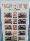 150th Aniversary Transcontinental Railroad Train Stamps In Nice Frame