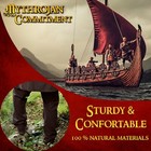 Medieval Trouser Renaissance Larp Sca Costume Viking Canvas Cotton Pant Brown
