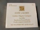 Estee Lauder Golden Alligator Compact 0441 Lucidity 06 Transparent Powder  22 Oz