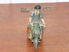 Vintage Tin Friction Motorcycle Rider Made In Japan