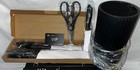 Lot Of 4 - Hunter Dual 8pc Knife Set Stainless Steel Knife Block