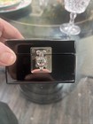 Vintage Abalone Inlaid   Lacquer With Turtle Latch Jewelry Box Mcm