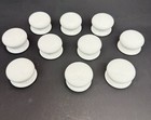 10 Vintage White Porcelain Farmhouse Cabinet Drawer door Knobs Pulls Large Size