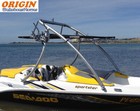 Origin Advancer Boat Wakeboard Tower 2 25  Tube Mirror Polished 5-year Warranty