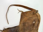Vintage Leather Cowboy Batwing Chaps Western Rodeo Rancher