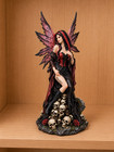 Graveyard Fairy Gothic Fantasy Statue Dark Angel Skull Cemetery Figurine