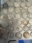 Silver - Mercury Dimes Mixed Lot 119g Circulated Us Silver 10c Coins