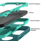 For Apple Iphone 16 pro pro Max plus 16e Hybrid Rubber Case Cover   Belt Clip