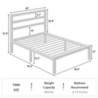Twin Full Queen King Size Metal Bed Frame With Headboard And Under Bed Storage