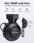Electric Bike Horn 120db - 4 Sound Modes   Volume Adjustable  Suspension Mounted