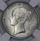 1855 Great Britain Silver Shilling Ngc Ms 62