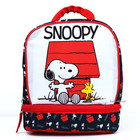 Snoopy Lunch Box Woodstock Dual Compartment Insulated Peanuts Lunch Bag Tote New