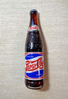 Vintage Pepsi Cola 6 Pack Full 16 Oz Glass Bottles Cardboard Challenge Carrier