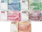 Hong Kong 20 50 100 500 1000 Dollars 2015 P 341e-345e Unc Boc Set 5 Pcs