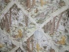 Vtg Classic Winnie The Pooh Full Comforter Bedding Hundred Acre Wood Rare