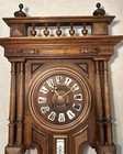 German French Japy Freres Black Forest Weather Station Barometer Wall Clock
