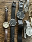 Mixed Lot Of 10 Vintage Timex Style Watches For Repair   Need New Batteries 