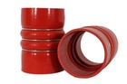 8 X Silicone Red Hump Turbo Hose Pair Charge Air Cooler With Clamps 4 Inch 4 X 6
