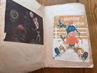1920 s - 1930 s Scrapbook Of Antique Magazine Cutouts 63 Doubled Sided Pages 