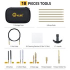 18pcs  177  22lr 5 56mm 223 Rifle Gun Cleaning Kit Nylon Brush Cleaner With Case