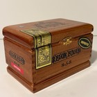 Flor Fina 858 Cigar Box Handmade Dominican Republic Wood Storage Display