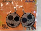Disney Sparkle Jack Skellington Earrings New Claire   s Nightmare Before Xmas