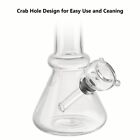 6  Mini Glass Bong Smoking Tobacco Glass Water Pipe Crab Hole   Decent Box