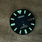 28 5mm Watch Dial Green Luminous For Seiko Nh36 Nh36a Movement Dials Mod Parts