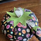 Dritz Black Sewing Button Themed Xl Tomato Pin Cushion