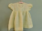 Antique Vintage Toddler 2 Size Child Little Girl Organdy Dress Label France