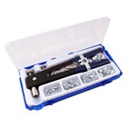 86 Pcs Rivet Nut Tool Kit Hand Riveter Set With M3 m4 m5 m6 m8 Threaded Rivet   