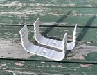 2 - Amerimax 3 x4    Vinyl Downspout Rain Gutter Bands White Plastic 39029