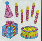 12 Packages Of Prismatic Birthday Stickers   great 7  Sticker Designs  Ppz6016 