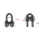 12pcs 1 4 Inch M6 304 Stainless Steel Wire Rope Cable Clip Clamp Used For Anythi