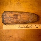Rare Early Grungy Carved Wooden Field  Tool knife Carrier 8-1 2    L X 3-3 4    W