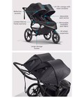Baby Jogger Summit X3 Double Jogging Stroller  Midnight Black  Buggy For Two New