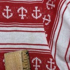 Vintage Healthtex Red White Nautical Anchor Stripes Puff Sleeves 24 M Usa 80s