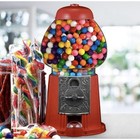 15 In Gumball Machine Vintage Metal Glass Bank Red Great Northern Popcorn