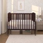 Baby Crib Full Size 2-in-1 Folding Portable Espresso 673 E Dream On Me