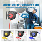 Retractable Extension Cord Reel Power Cord Reel 30ft 16awg 3c Sjtow