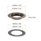 10set Grommets Eyelets Kit 30mm Copper Metal Eyelets With Washers Bronze