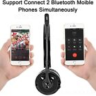 Over Head Bluetooth Wireless Headset Noise Cancelling Stereo Boom Mic Headphone